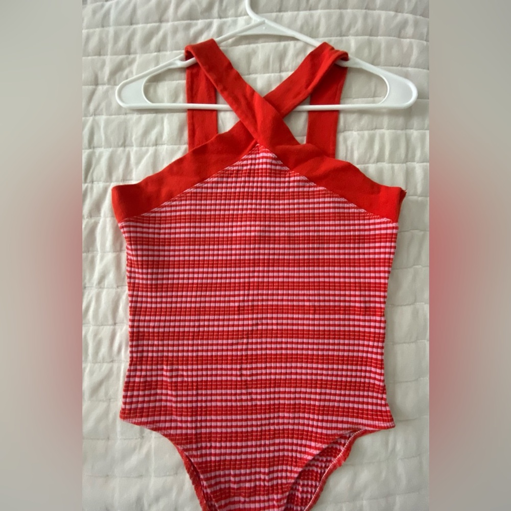 2 for $20 Bundle & Save Zara Red Striped Bodysuit